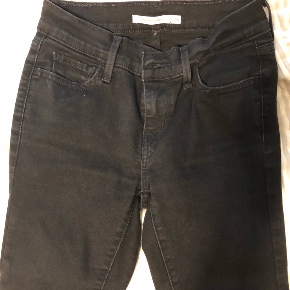 Levi’s 710 super skinny sz 26 - Picture 2 of 4